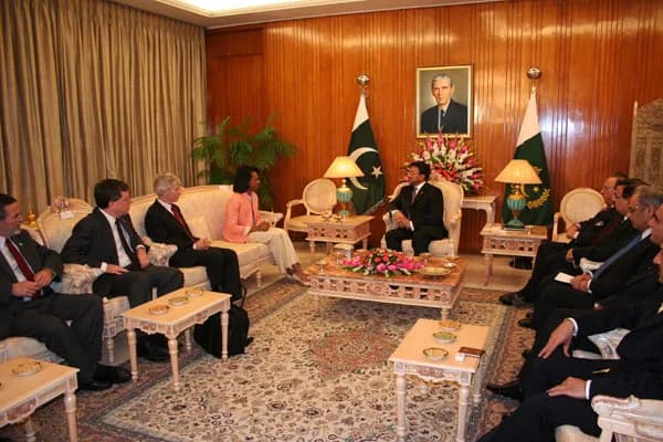 Pervez Musharraf - Secretary Rice's bilateral meeting with Pakistani President Pervez Musharraf at the Presidential Palace