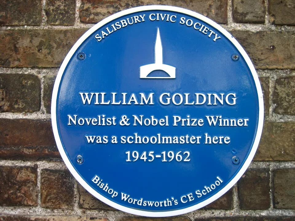 William Golding - William Golding medal in his former school, Salisbury