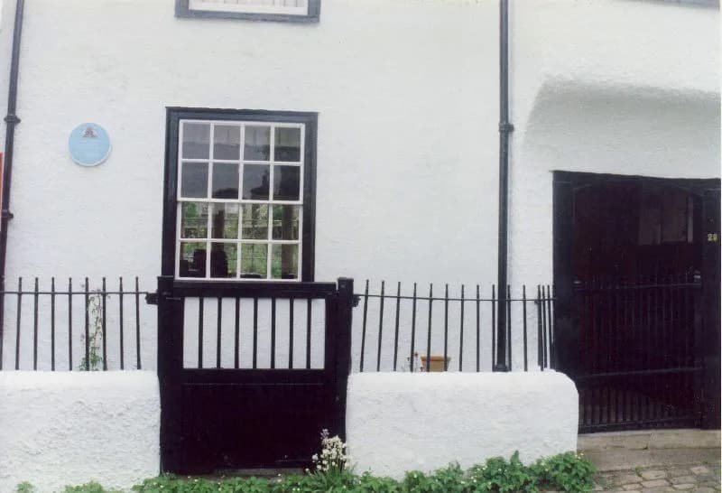 William Golding - William Golding's house, The Green (in fact a small ally nearby St Mary's church)