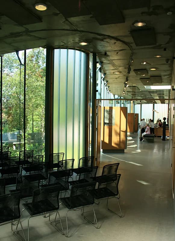 Sigrid Undset - Publikumsbygget, Bjerkebæk, Lillehammer. Bygd 2007. Arkitekt:Carl-Viggo Hølmebakk.