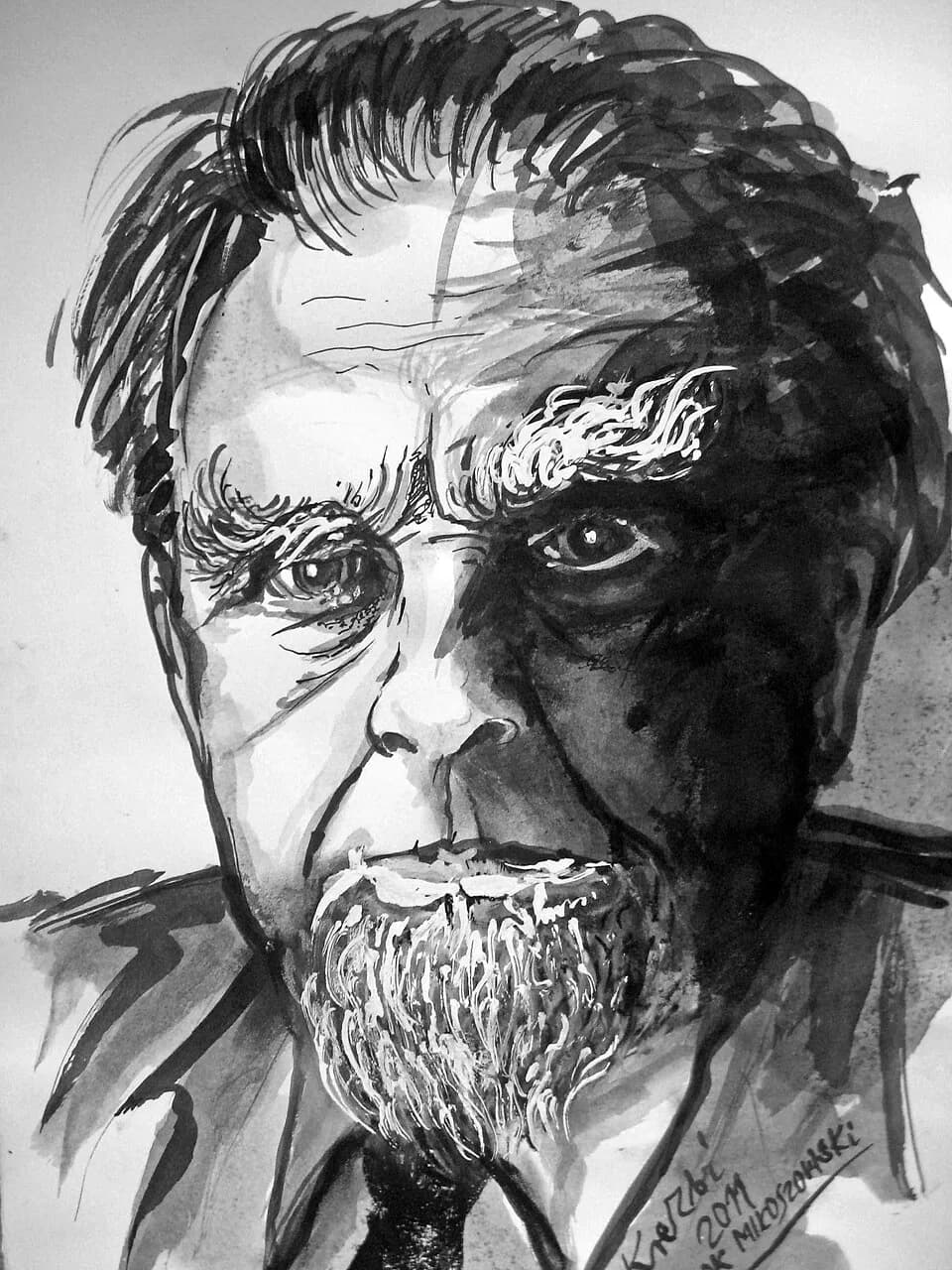 Czesław Miłosz - portret z brodą
