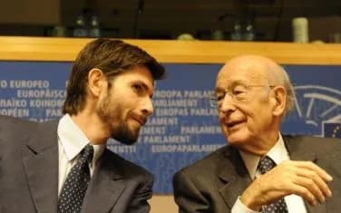Valéry Giscard d'Estaing - M. Baracchi Bonvicini and V. Giscard d'Estaing