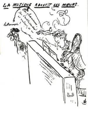 Paul Verlaine - Drawing of Arthur Rimbaud by Paul Verlaine