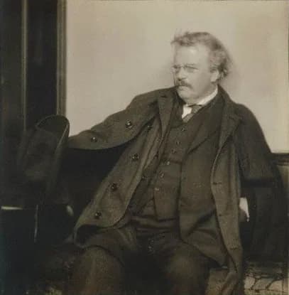 G. K. Chesterton - G. K. Chesterton, 1920s. Silver gelatin print.