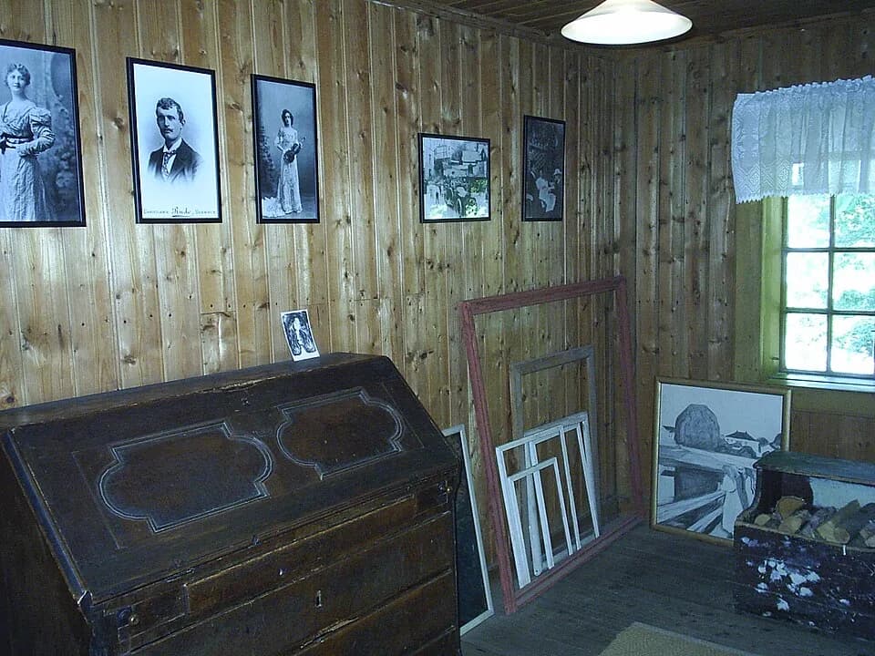 Edvard Munch - The interior of Edvard Munch's house in Åsgårdstrand, Norway