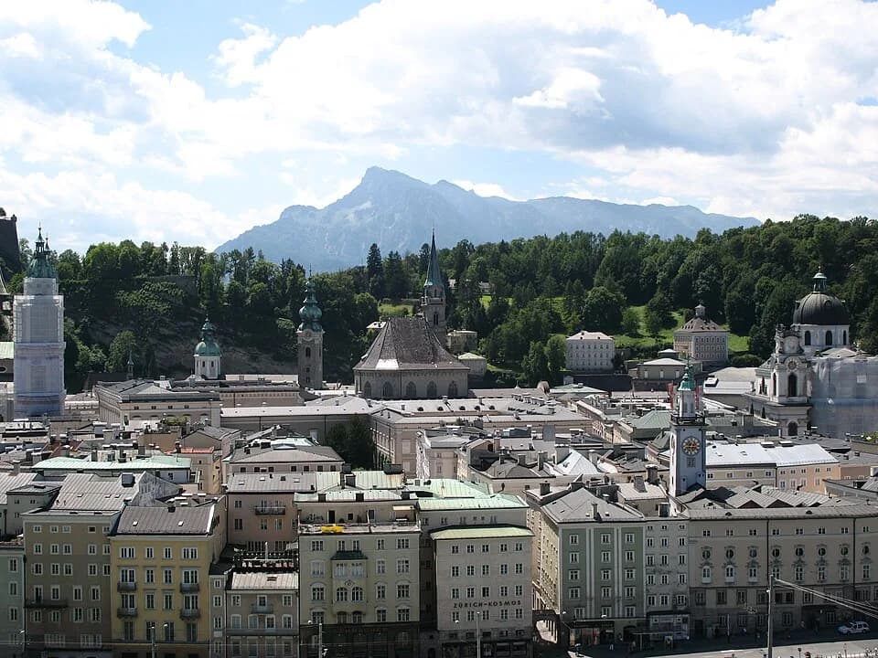 Stefan Zweig - View from Kapuzinerberg, Salzburg, Austria