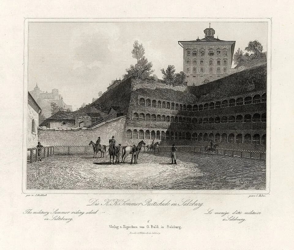 Stefan Zweig - Stahlstich aus: Malerische Ansichten von Salzburg und Oberösterreich, 1852
