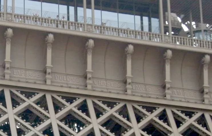 Pierre-Simon Laplace - Cropped version of Image:Tour-Eiffel-IMG_1647.jpg, highlighting a small area.