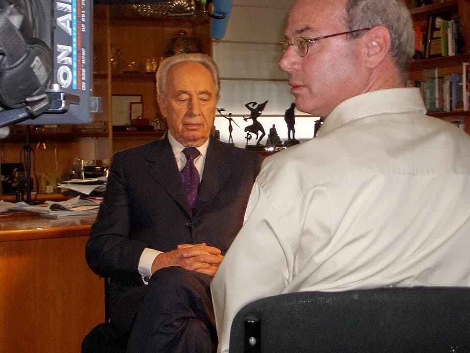 Shimon Peres - Ahron Bregman and Shimon Peres