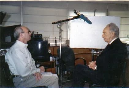 Shimon Peres - Ahron Bregman and Shimon Peres
