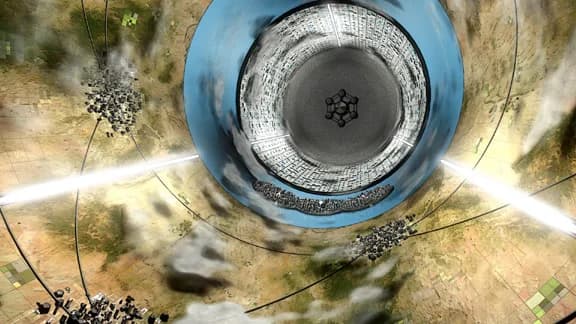 Arthur C. Clarke - Various descriptions of the interior of Rama are scattered throughout the books that make up the series. This image was created using descriptions from the original Rendezvous with