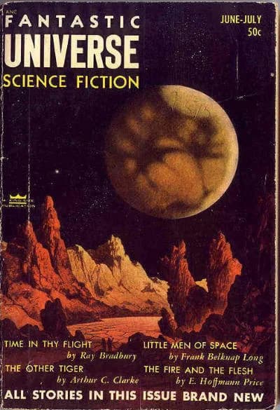Arthur C. Clarke - Cover of Fantastic Universe, June-July 1953