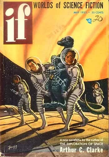 Arthur C. Clarke - Cover of If, May 1953