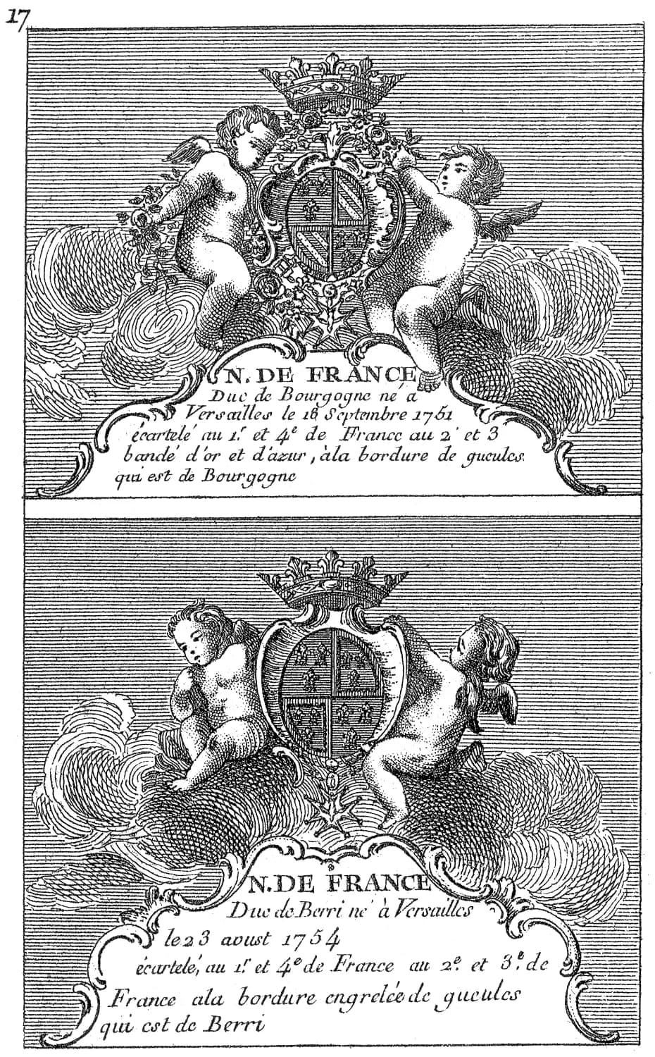 Louis XVI of France - Armorial des principales maisons et familles du royaume. Pierre-Paul Dubuisson, Paris, 1757.