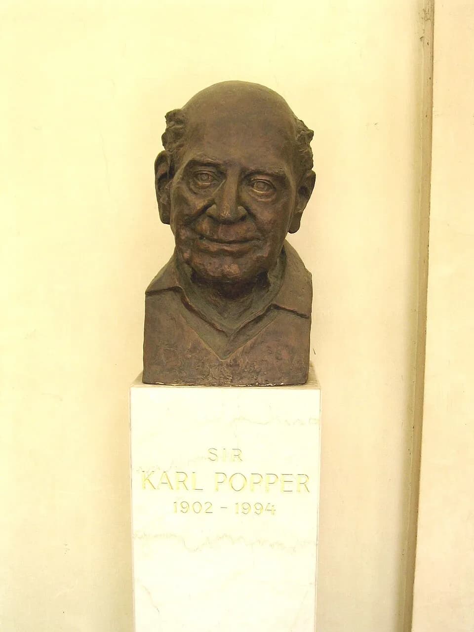 Karl Popper - Bust of Sir Karl Raimund Popper, University of Vienna, Austria