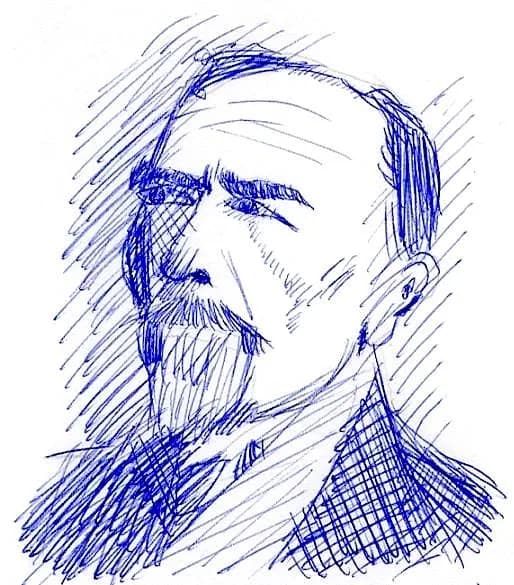 Joseph Conrad - 我是这幅画的作者，画于2005年十月，画中人物是波兰裔英国作家约瑟夫·康拉德