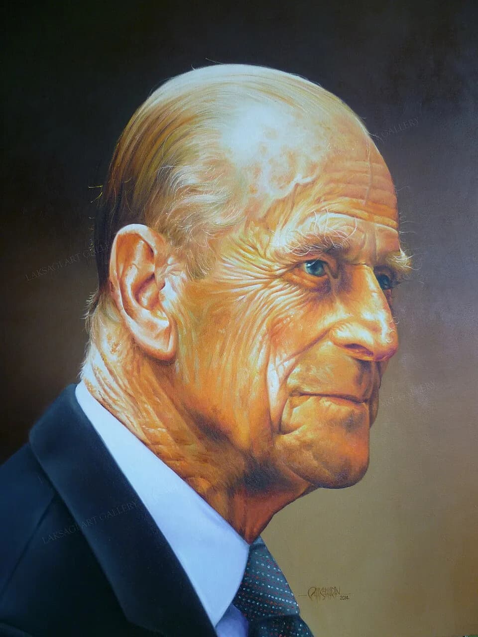 Prince Philip, Duke of Edinburgh - OIL PAINTING BY RAJASEKHARAN