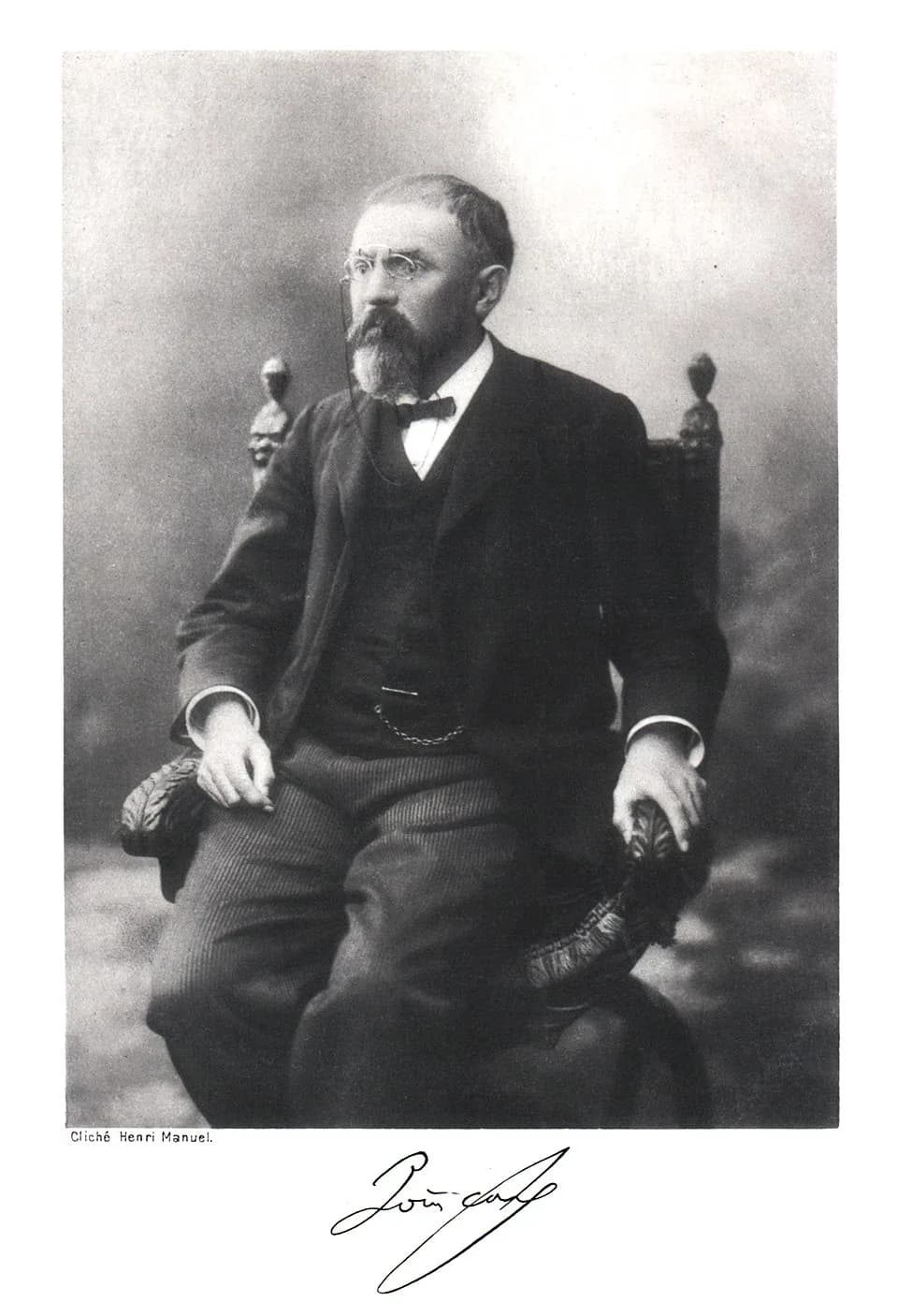 Henri Poincaré - Creator/Photographer: Unidentified photographer
Medium: Medium unknown
Dimensions: 14.8 cm x 10.6 cm
Date:  prior to 1912
Collection: Scientific Identity: Portraits from the Dibner Li