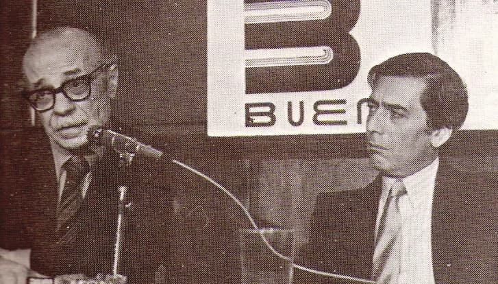 Mario Vargas Llosa - Ernesto Sábato, escritor argentino junto a Mario Vargas Llosa, escritor peruano