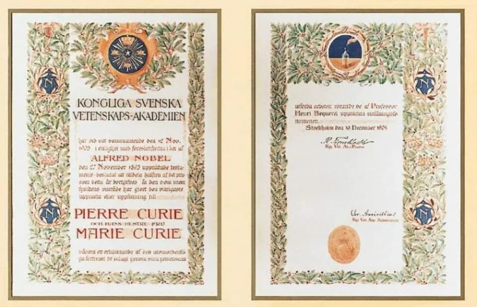 Pierre Curie - Marie and Pierre Curie´s Nobel in Physics won in 1903