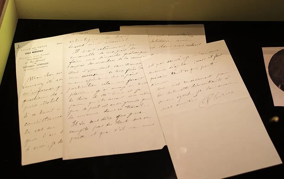 Pierre Curie - Letter from Pierre Curie to Gösta Mittag Leffler, 6 August 1903, where he wishes that Marie should be included in the Nobel Prize the same year.