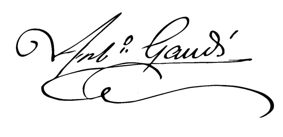 Antoni Gaudí - Firma de Gaudí