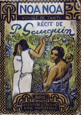 Paul Gauguin - Book cover of Noa Noa by Paul Gauguin, illustrated by Daniel de Monfreid, edition of 1929 Éditions Crès, Paris.