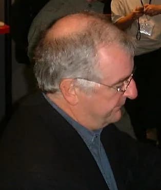 Douglas Adams - Douglas Adams book signing at ApacheCon
depicted person: Douglas Noel Adams (age: 48.62)