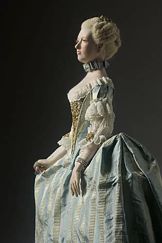 Marie Antoinette - Historical Mixed Media Figure of French Archduchess Maria Antonia produced by artist/historian George S. Stuart and photographed by Peter d'Aprix. This image, from the George S. St