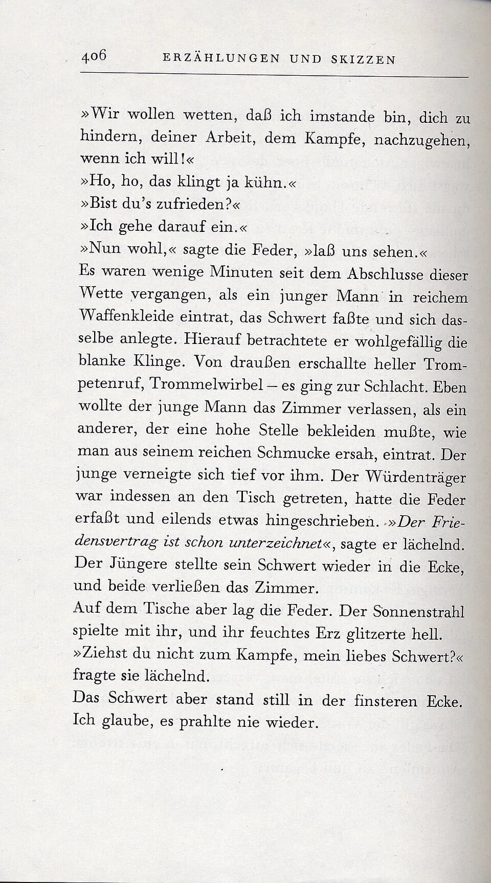 Rainer Maria Rilke - Feder und Schwert, S. 406