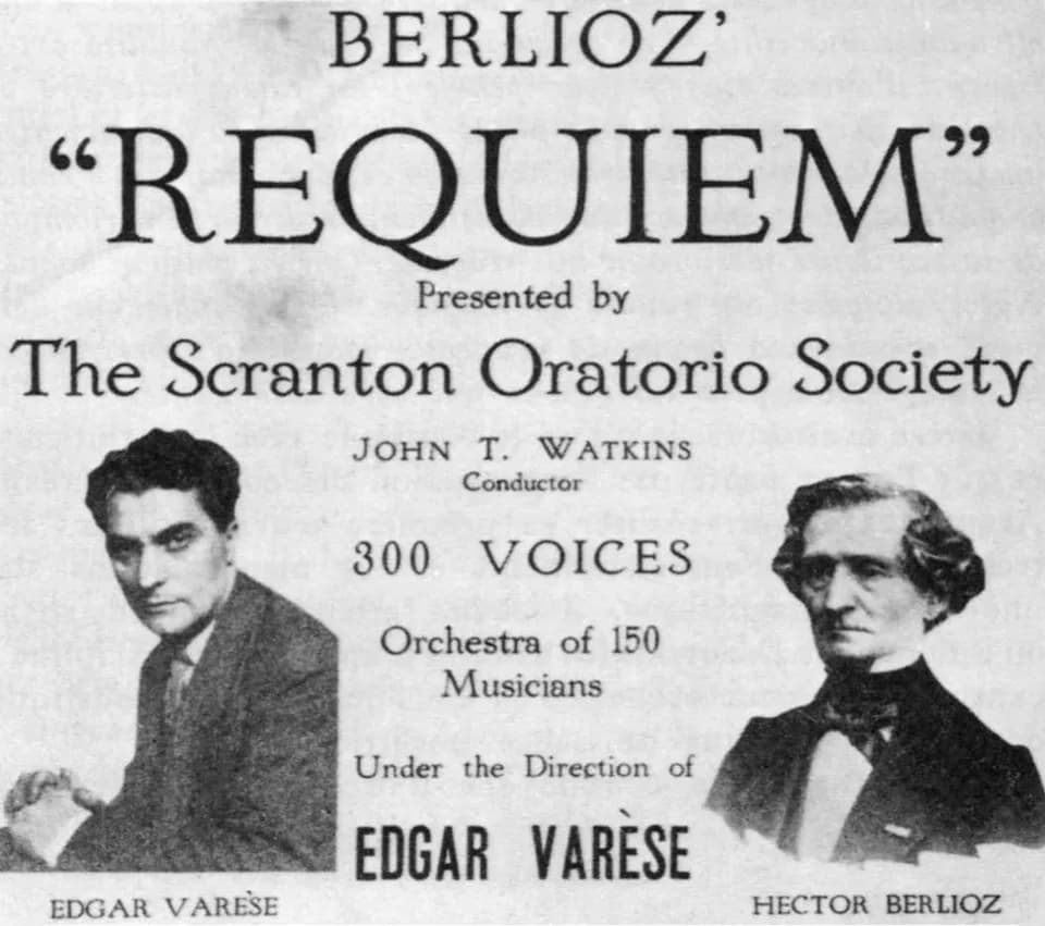 Hector Berlioz - poster for a concert given on April 1st 1917 in New York
