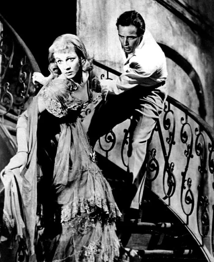 Vivien Leigh - Press publicity photo of Marlon Brando and Vivien Leigh in Streetcar Named Desire, 1951