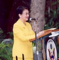 Corazon Aquino - Former president of the Philippines, Corazon Aquino, at the 2003 Ninoy Aquino award ceremony