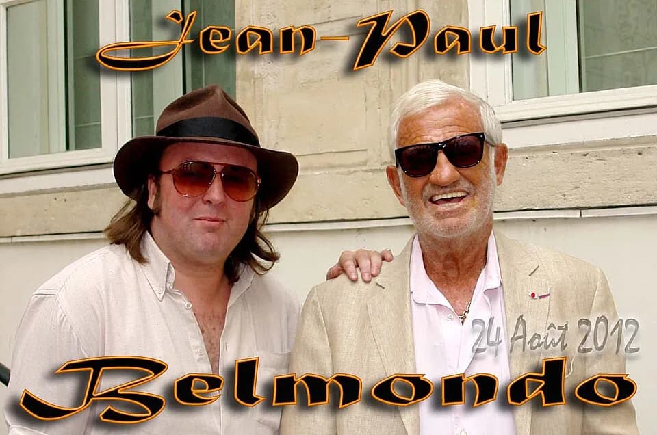 Jean-Paul Belmondo - Jean Paul avec un admirateur.