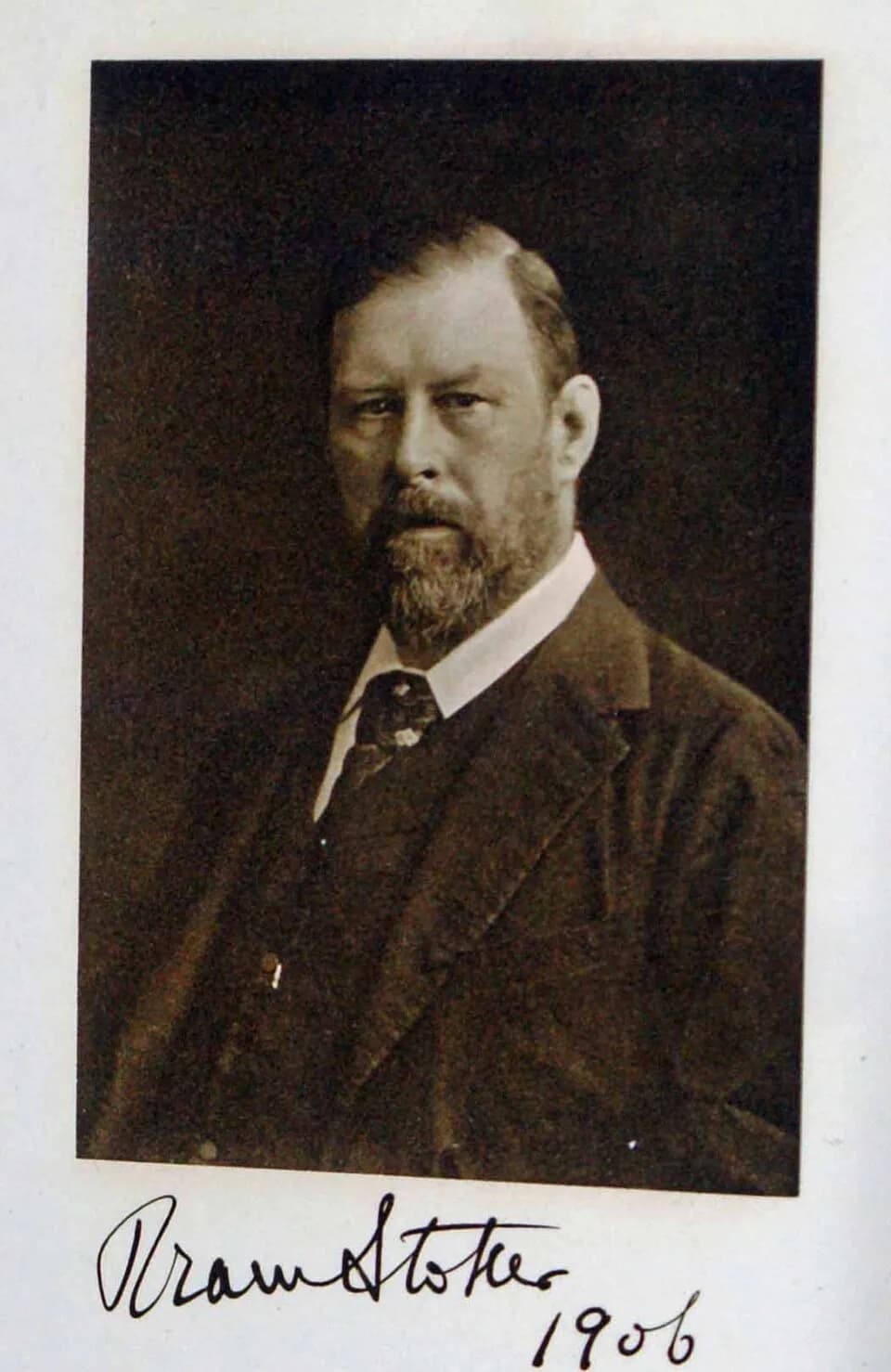 Bram Stoker - Photo dédicacée de Bram Stoker