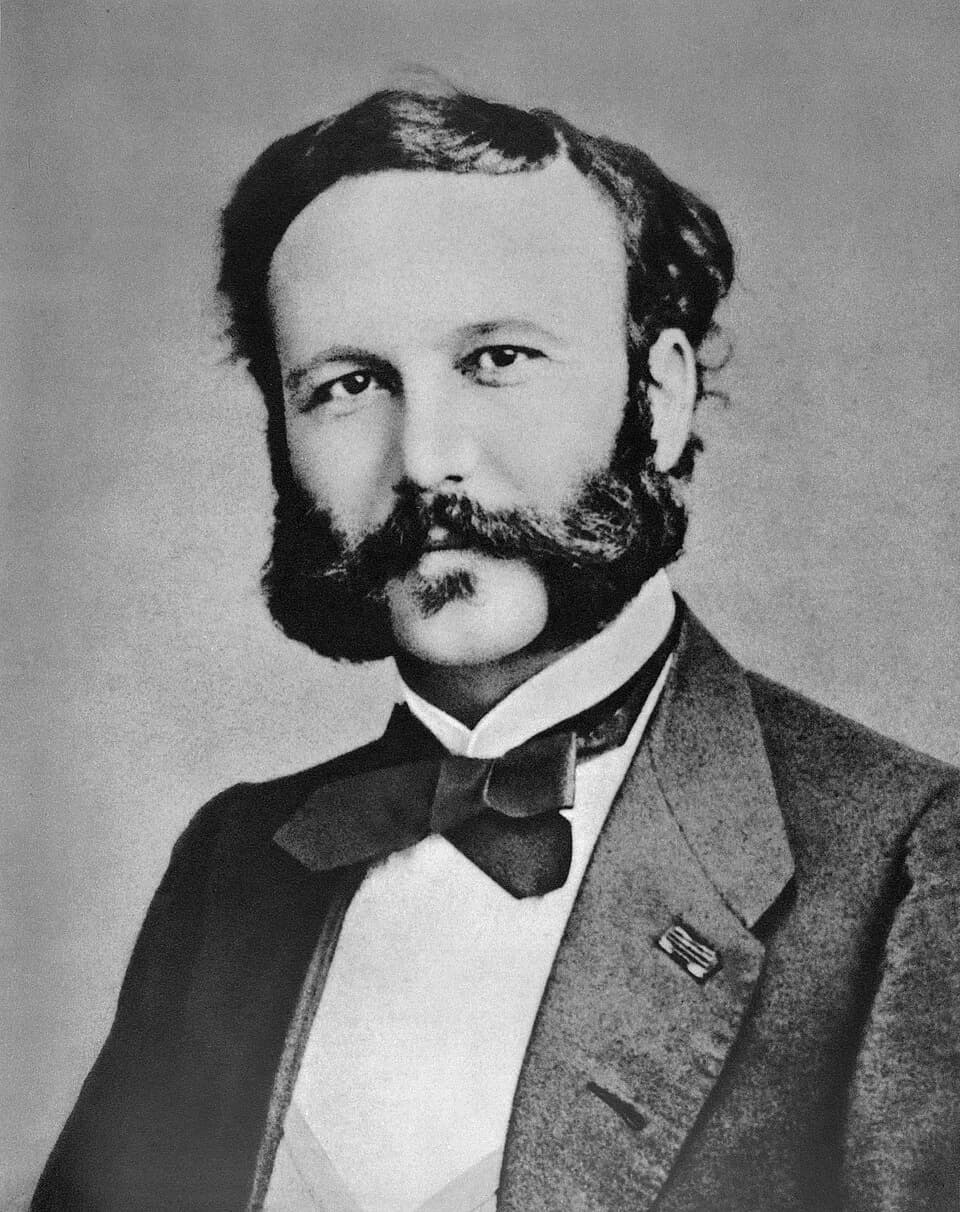 Henry Dunant - Henry Dunant (1828–1910), Swiss philanthropist and co-founder of the International Committee of the Red Cross; Nobel Peace Prize laureate 1901