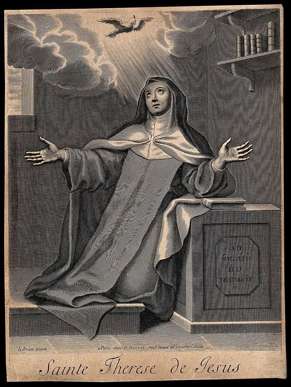Teresa of Ávila - Saint Teresa. Line engraving by P. Drevet after C. Lebrun.

Iconographic Collections