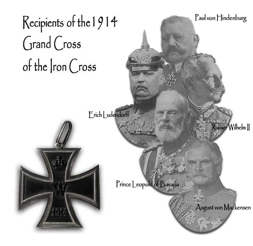 Paul von Hindenburg - Erste Empfänger des Großkreuzes zum Eisernen Kreuz von 1914