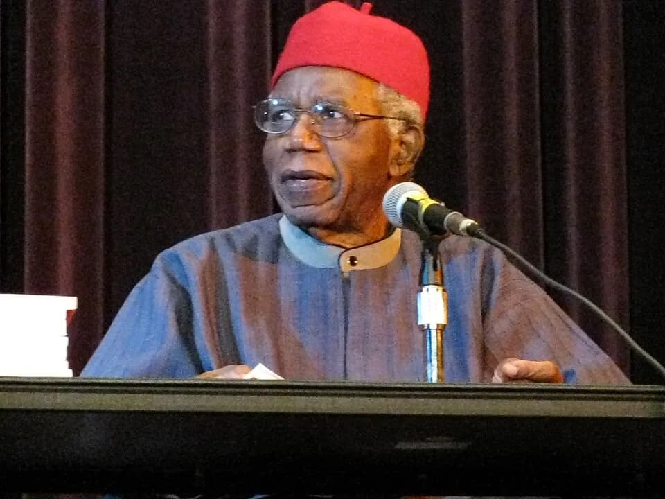 Chinua Achebe - Chinua Achebe speaking at Asbury Hall, Buffalo, as part of the "Babel: Season 2" series by Just Buffalo Literary Center, Hallwalls, &amp; the International Institute.