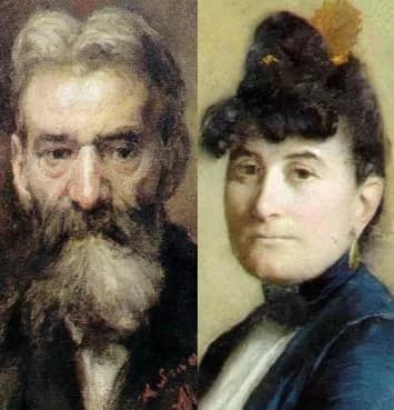 Maurice Ravel - Portrait of Joseph Ravel and Marie Delouart, Maurice Ravel's parents