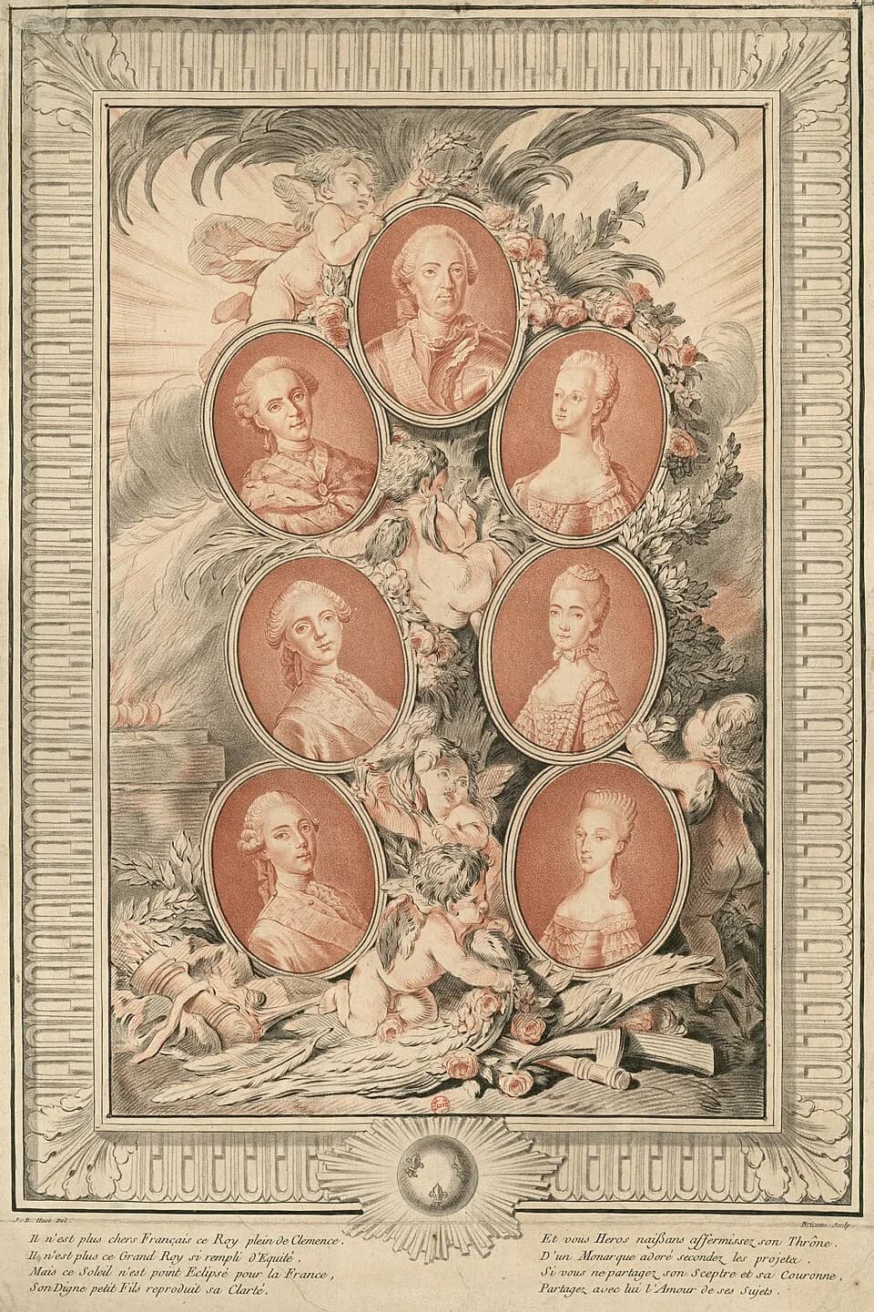 Louis XV of France - Grandsons of Louis XV and their wives