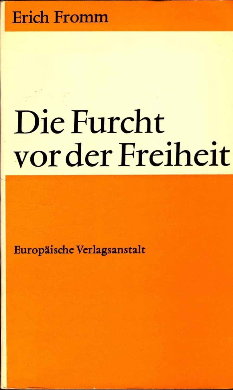 Erich Fromm - book cover of Die Furcht vor der Freiheit