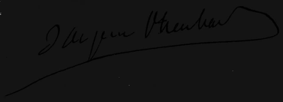 Jacques Offenbach - Signature de Jacques Offenbach (1819-1880), compositeur et violoncelliste allemand naturalisé français.