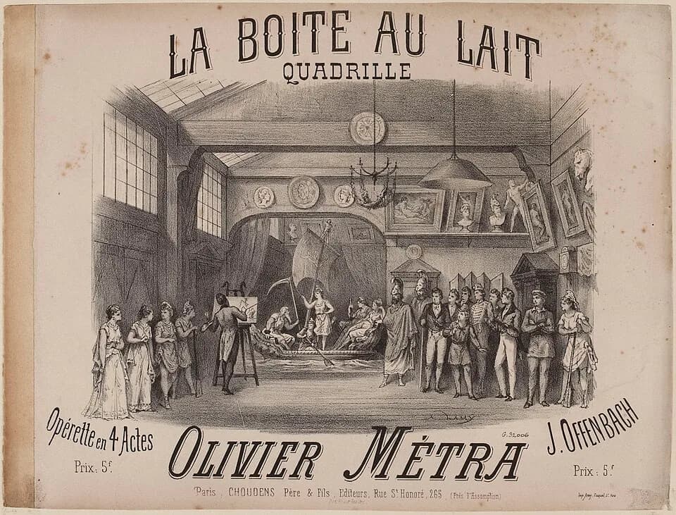 Jacques Offenbach - Auteur(s):

Lamy, Pierre-Auguste (Paris, 01–07–1827 - Paris, 06–10–1883), dessinateur-lithographe
Arouy (imprimerie), imprimeur-lithographe
Choudens Père et Fils, editeur



Autre 