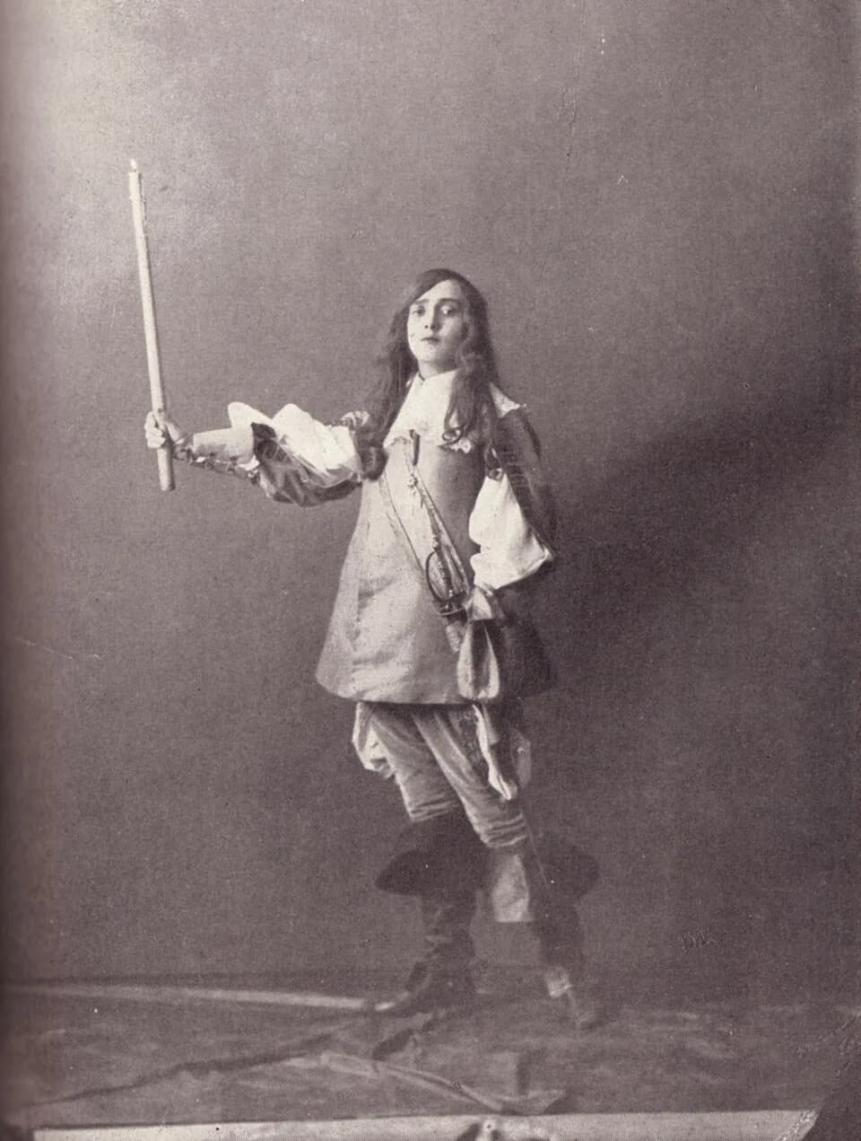 Pedro Calderón de la Barca - Nina Grigoryevna Kovalenskaya as Prince Fernando (The Constant Prince by Pedro Calderón, production by Vsevolod Meyerhold). Petrograd, Aleksandrinsky theatre, 1915. Photo