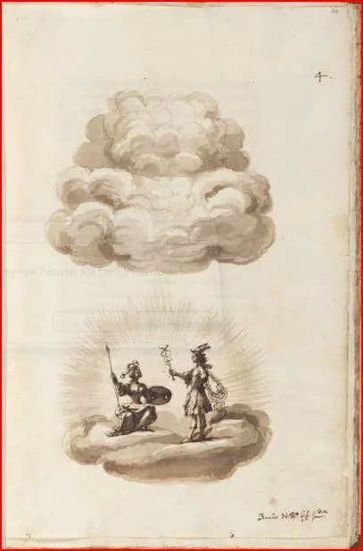 Pedro Calderón de la Barca - Dibujos de las diferentes escenas de la ópera