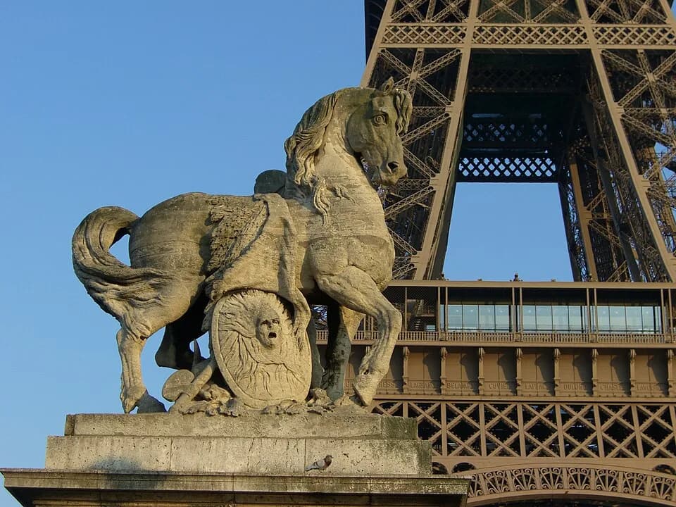 Joseph-Louis Lagrange - Torre Eiffel e estátua (WikiEncontro da WP:PT em Paris)