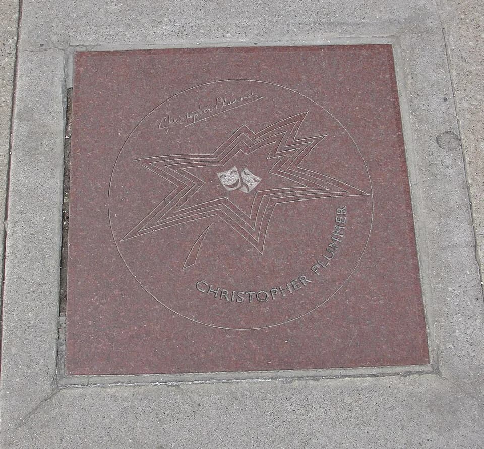 Christopher Plummer - Christopher Plummer's star on Canada's Walk of Fame