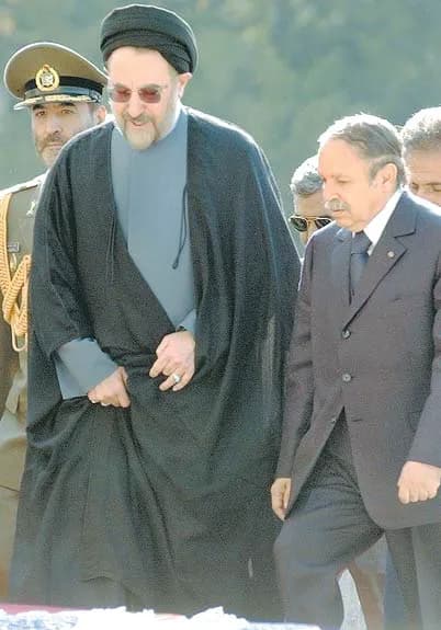 Abd al-Aziz Boutafliqa - Mohammad Khatami and Abdelaziz Bouteflika- October 19, 2003