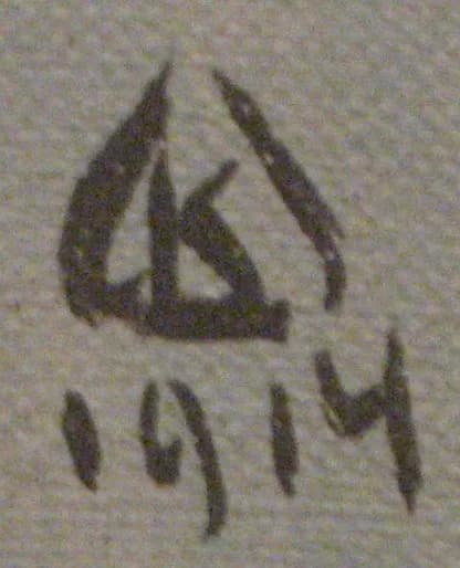 Wassily Kandinsky - Kandinsky's signature from 1914
